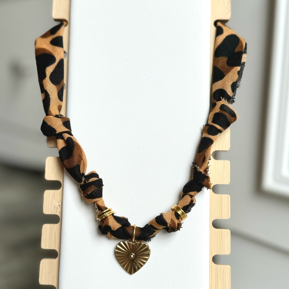 Bandana charm necklace